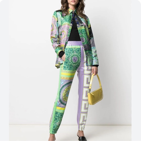 Versace Pants - Versace Barocco mosaic print joggers NWT